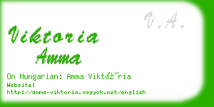 viktoria amma business card